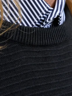 JJOTTO KNIT CREW NECK AW25 SN black1