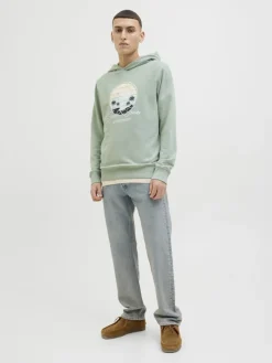 JJPALM SWEAT HOOD iceberg green