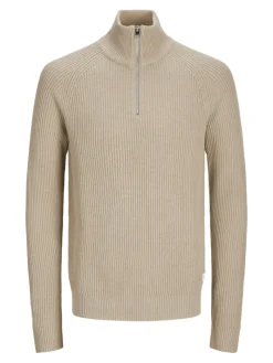 JJPANNEL KNIT HALF ZIP AW24 crockery