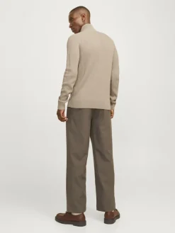 JJPANNEL KNIT HALF ZIP AW24 crockery