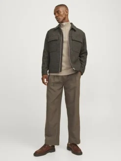 JJPANNEL KNIT HALF ZIP AW24 crockery