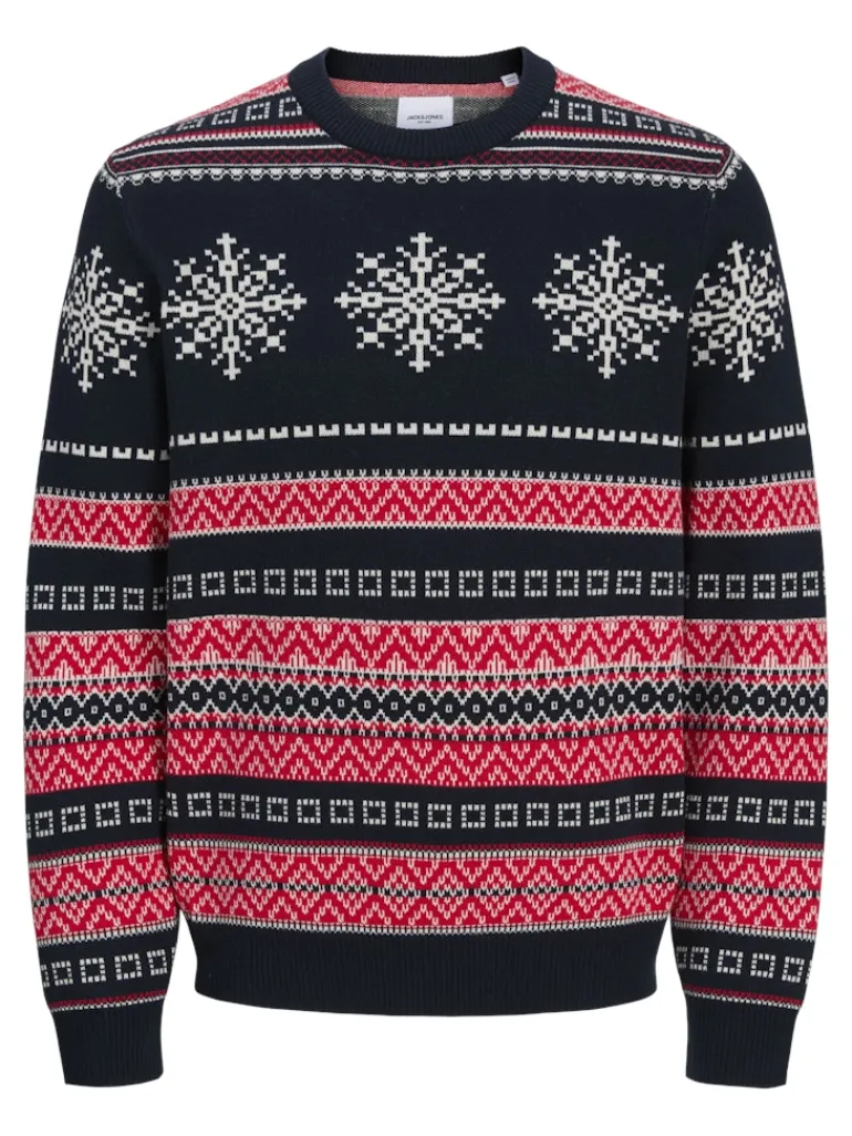 JJXMAS NOEL KNIT CREW NECK sky captain