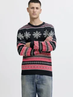 JJXMAS NOEL KNIT CREW NECK sky captain