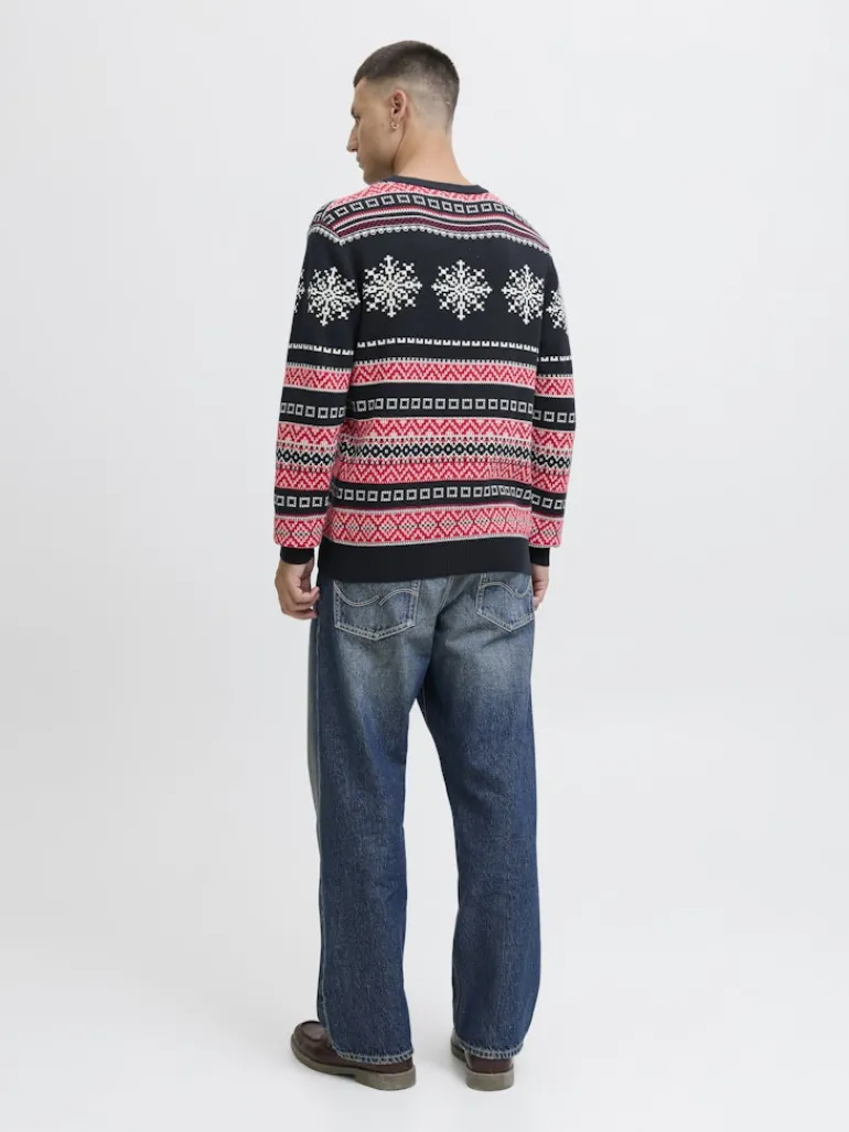 JJXMAS NOEL KNIT CREW NECK sky captain