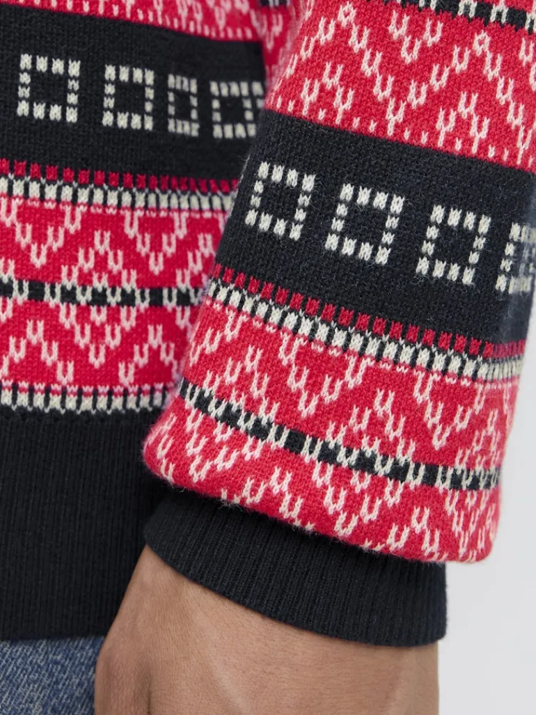 JJXMAS NOEL KNIT CREW NECK sky captain