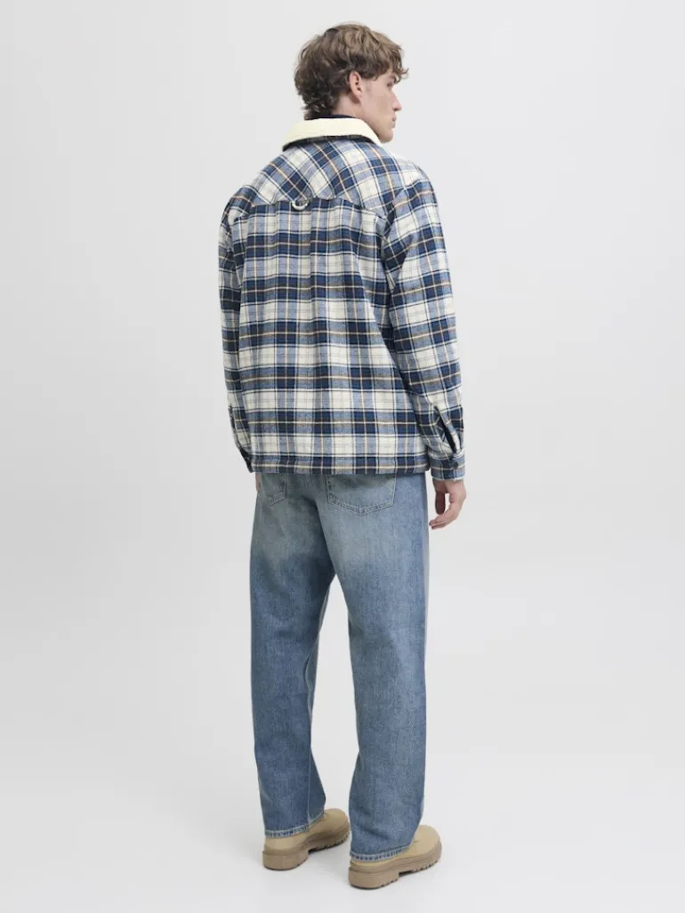 JJZAC TEDDY OVERSHIRT LS cloud dancer