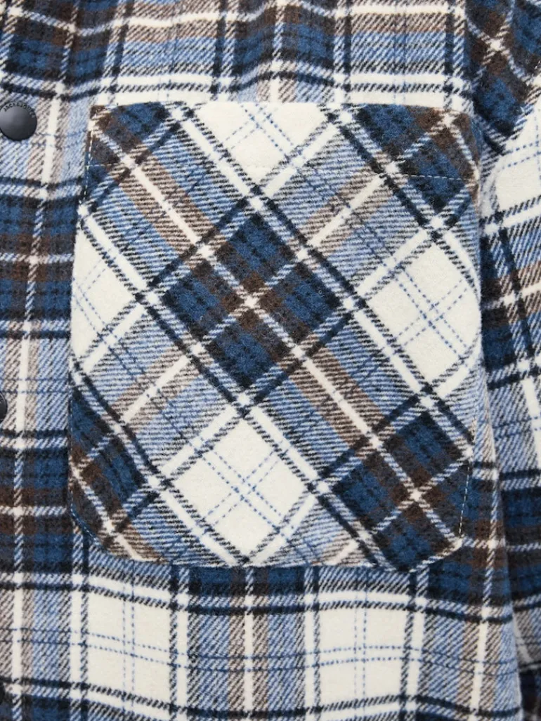 JJZAC TEDDY OVERSHIRT LS cloud dancer
