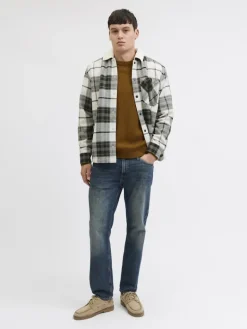 JJZAC TEDDY OVERSHIRT LS dusty olive