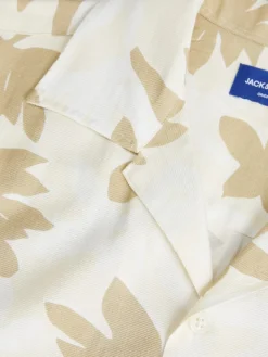 JOREASTER MARSHALL AOP SHIRT SS buttercream