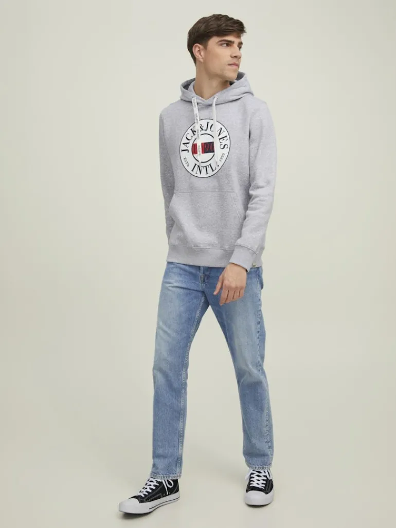 JORINTERNATIONAL SWEAT HOOD LN light grey melange