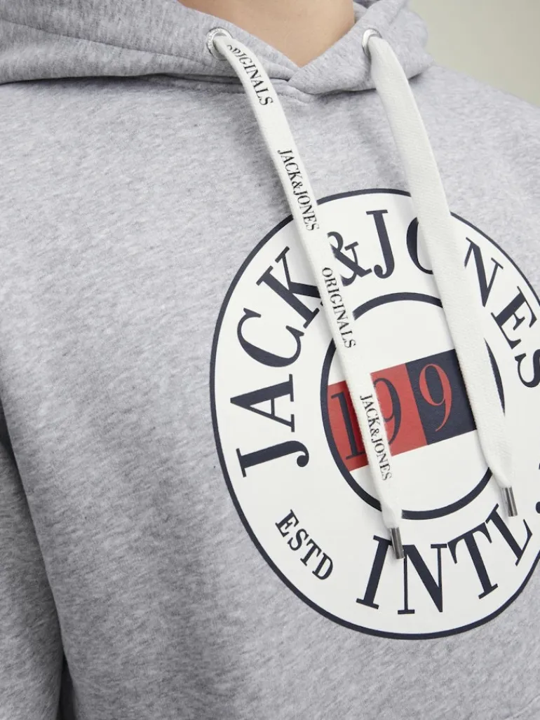 JORINTERNATIONAL SWEAT HOOD LN light grey melange