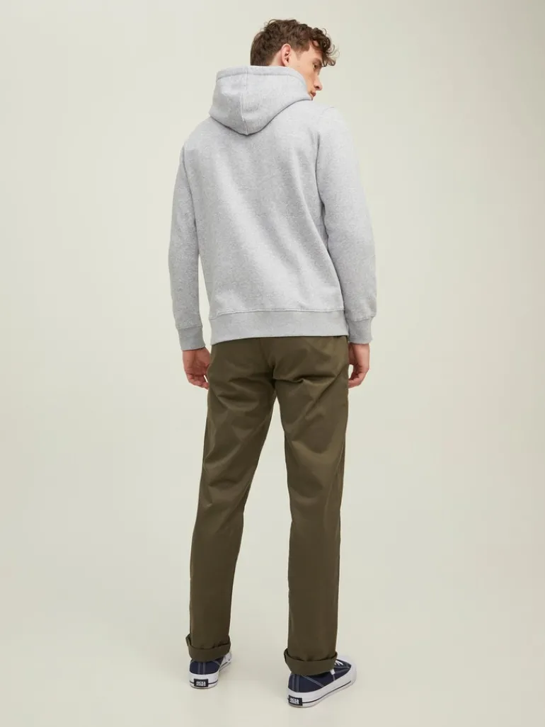 JORINTERNATIONAL ZIP SWEAT HOOD LN light grey melange