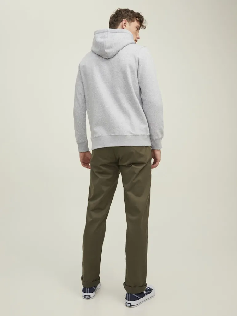 JORINTERNATIONAL ZIP SWEAT HOOD LN light grey melange