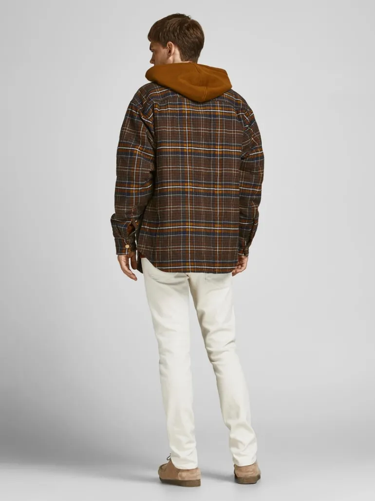 JORJAMES QUILTED OVERSHIRT LS LN desert palm