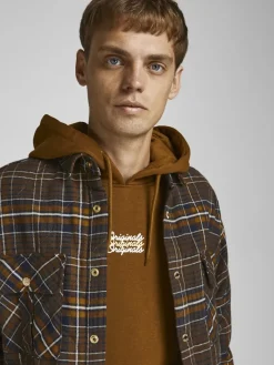 JORJAMES QUILTED OVERSHIRT LS LN desert palm