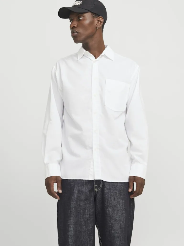 JORMARGATE OXFORD SHIRT LS BF LN white