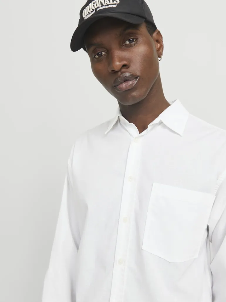 JORMARGATE OXFORD SHIRT LS BF LN white