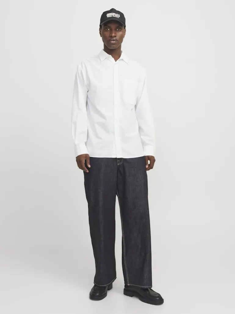 JORMARGATE OXFORD SHIRT LS BF LN white
