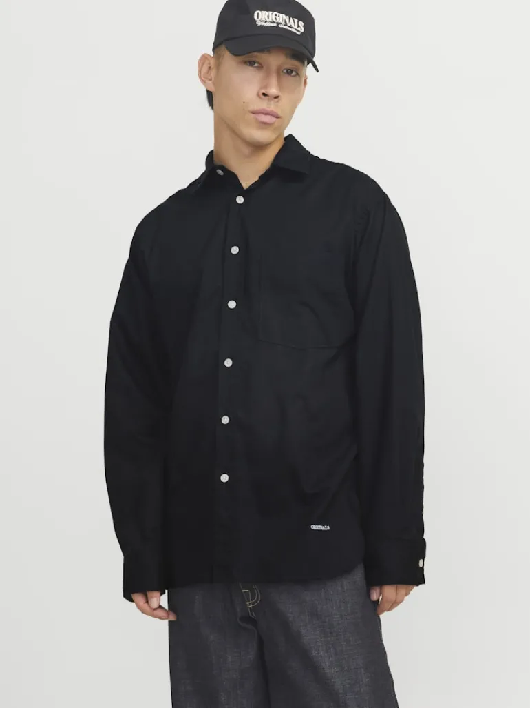 JORMARGATE OXFORD SHIRT LS BF LN black