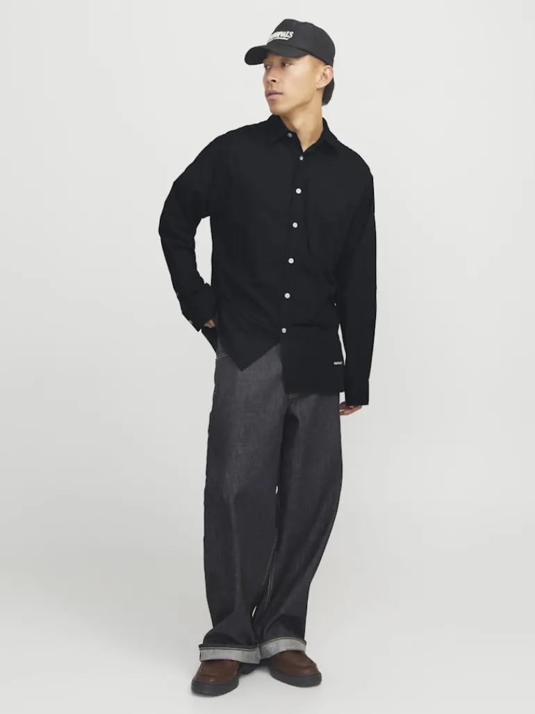 JORMARGATE OXFORD SHIRT LS BF LN black