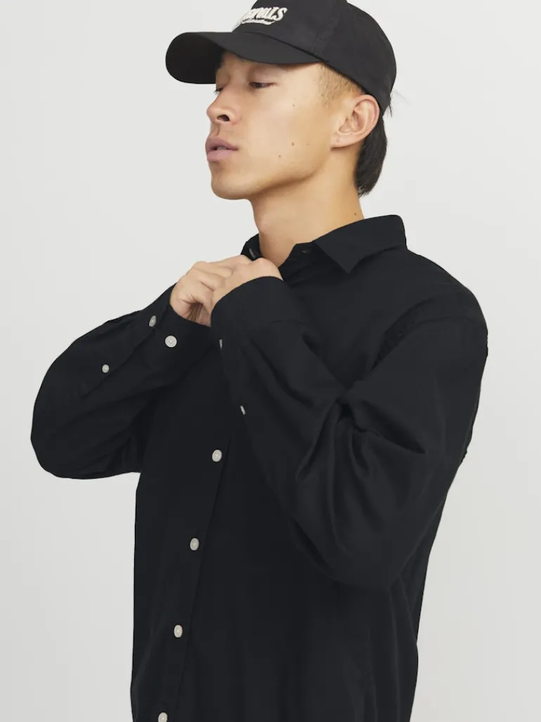 JORMARGATE OXFORD SHIRT LS BF LN black