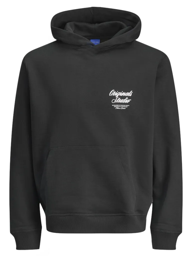 JORNORREBRO TYPO BACK SWEAT HOOD SN black