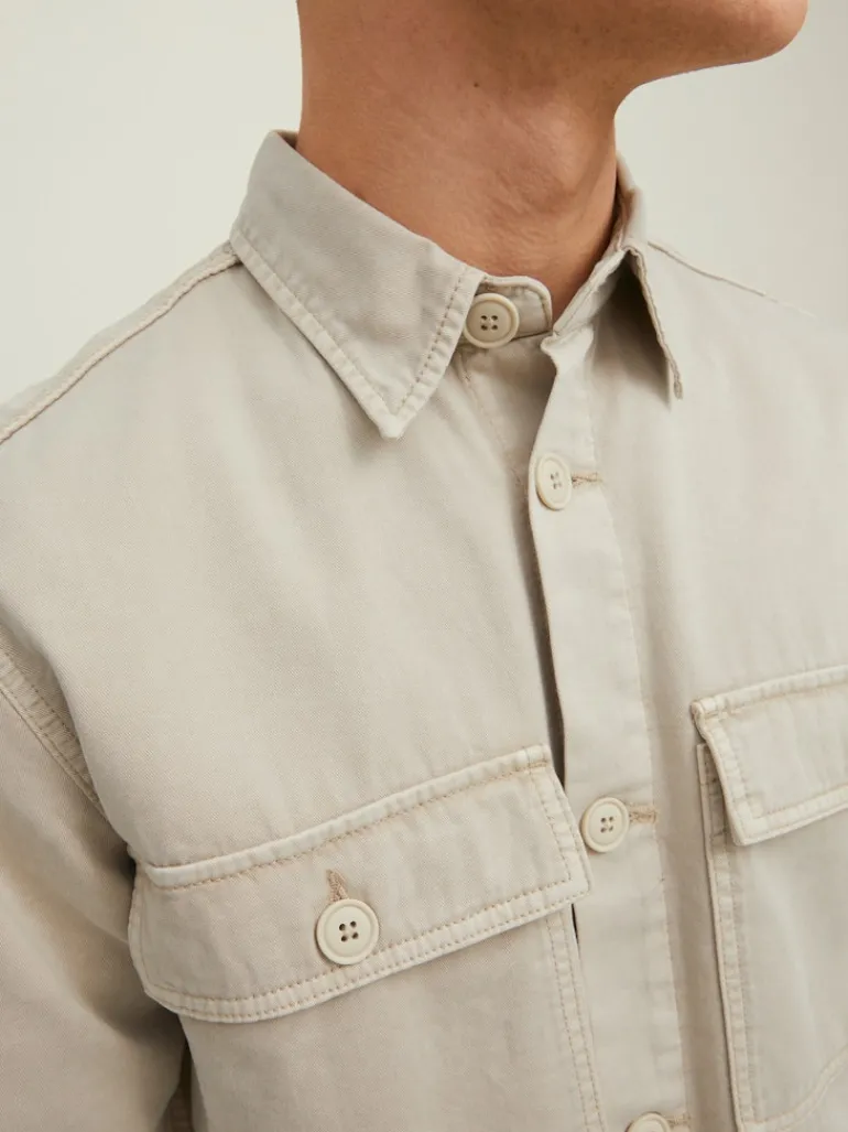 JORPHLAKE OVERDYED SHIRT LS peyote