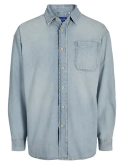 JORSANTORINI DENIM SHIRT LS SN blue denim