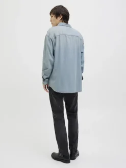 JORSANTORINI DENIM SHIRT LS SN blue denim