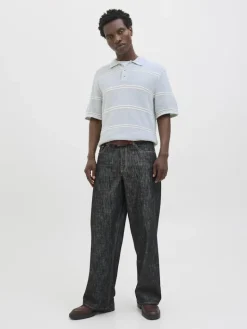 JORSUMMER KNIT SS POLO STYD SS25 skyway