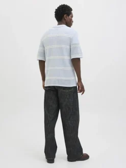 JORSUMMER KNIT SS POLO STYD SS25 skyway