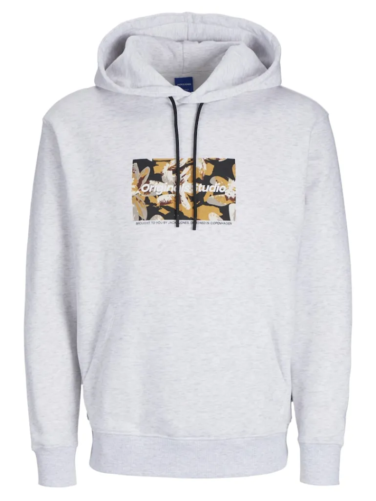 JORVESTERBRO NEWTON BOXFRONT SWEAT BF LN white melange