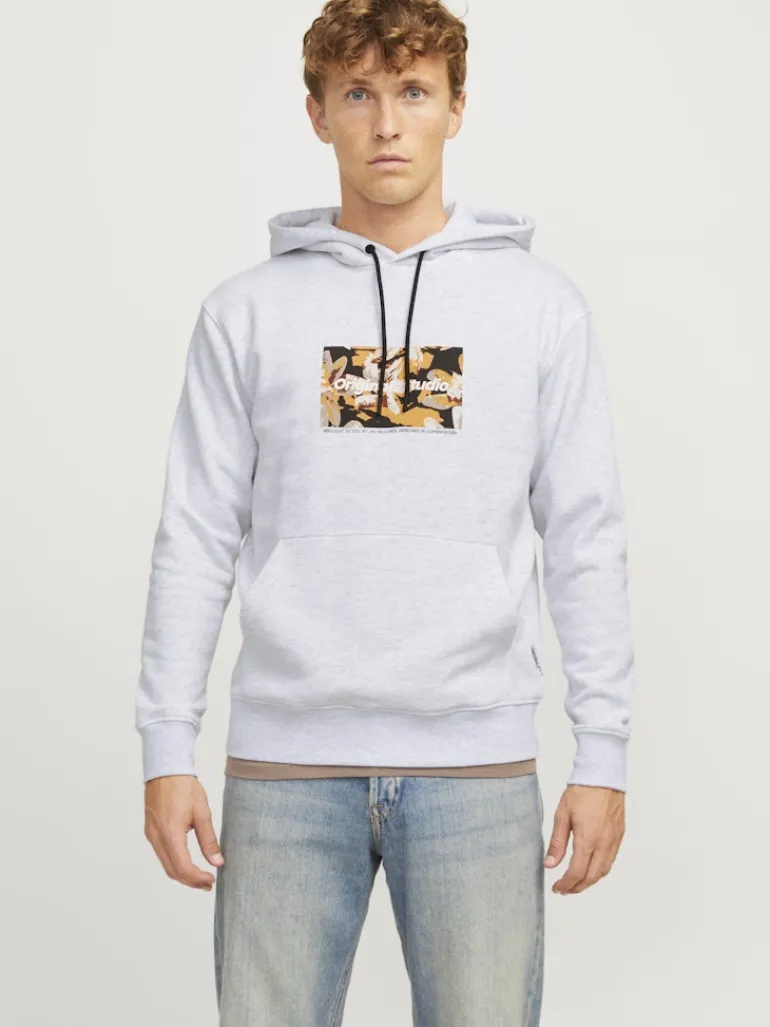 JORVESTERBRO NEWTON BOXFRONT SWEAT BF LN white melange