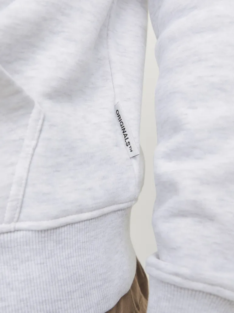 JORVESTERBRO NEWTON BOXFRONT SWEAT BF LN white melange