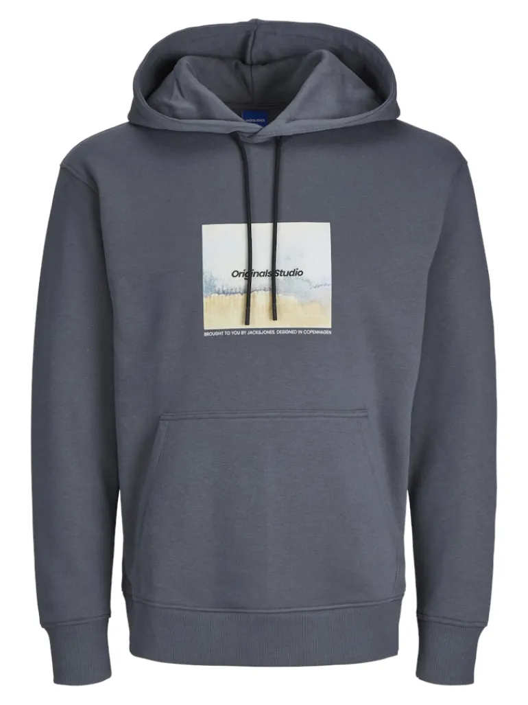JORVESTERBRO NEWTON BOXFRONT SWEAT BF LN iron gate
