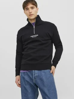 JORVESTERBRO SWEAT QUARTER ZIP HN NOOS black