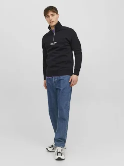JORVESTERBRO SWEAT QUARTER ZIP HN NOOS black
