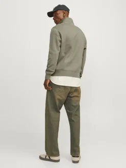 JORVESTERBRO SWEAT QUARTER ZIP HN NOOS silver sage