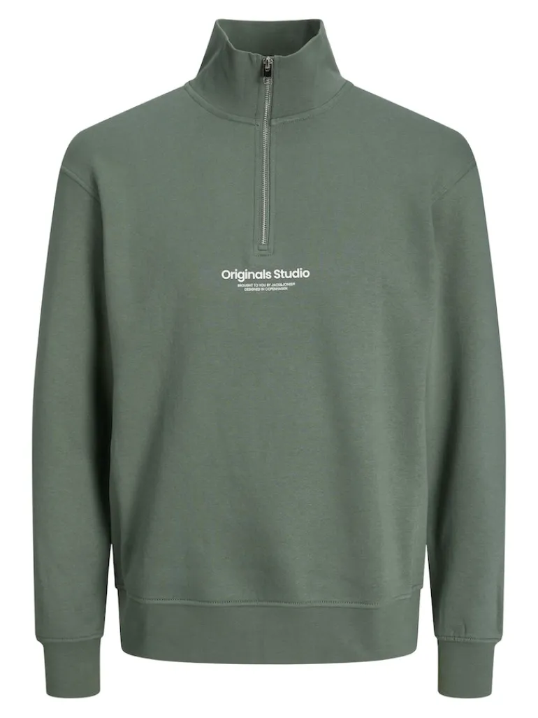 JORVESTERBRO SWEAT QUARTER ZIP HN NOOS laurel wreath