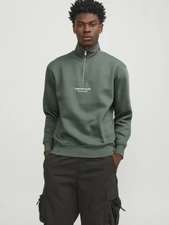 JORVESTERBRO SWEAT QUARTER ZIP HN NOOS laurel wreath