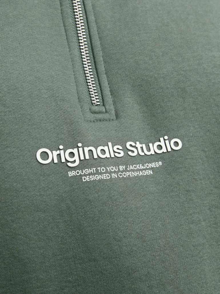 JORVESTERBRO SWEAT QUARTER ZIP HN NOOS laurel wreath