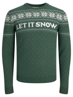 JORXMAS KNIT CREW NECK trekking green