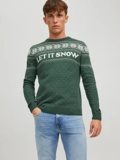 JORXMAS KNIT CREW NECK trekking green