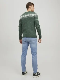 JORXMAS KNIT CREW NECK trekking green