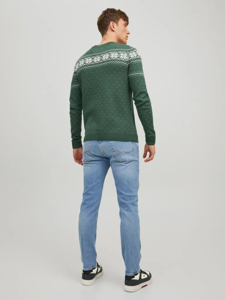 JORXMAS KNIT CREW NECK trekking green