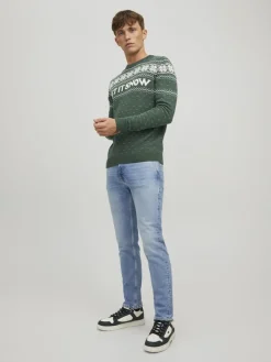 JORXMAS KNIT CREW NECK trekking green