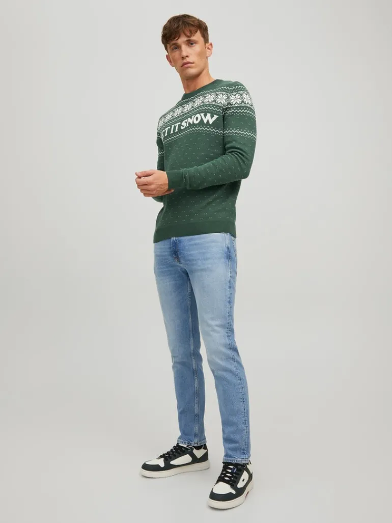 JORXMAS KNIT CREW NECK trekking green