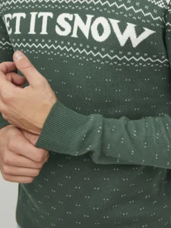 JORXMAS KNIT CREW NECK trekking green