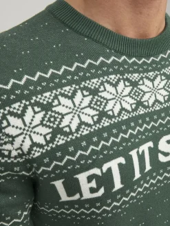 JORXMAS KNIT CREW NECK trekking green