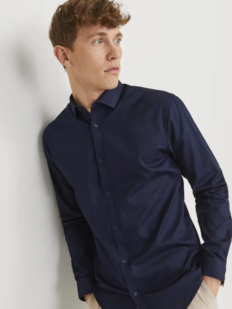 JPRBLACARDIFF SHIRT L/S NOOS navy blazer